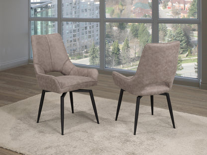Electra Antique Brown Chairs (Set of 2)
