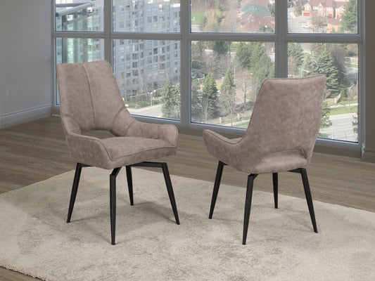 Electra Antique Brown Chairs (Set of 2)