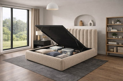 Queen Lift Bed Frame Taupe - Detail 2