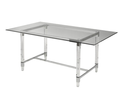 5-Piece Dining Set Grey - Angle View