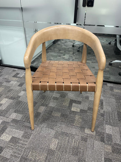 Alessio Dining Chair - Oak & Black