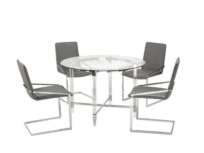 5-Piece Dining Set Grey