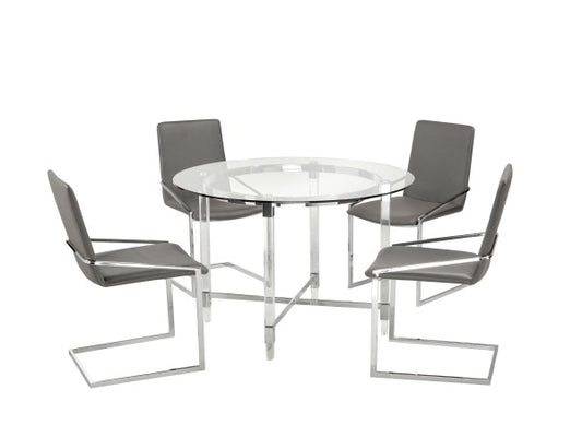 5-Piece Dining Set Grey