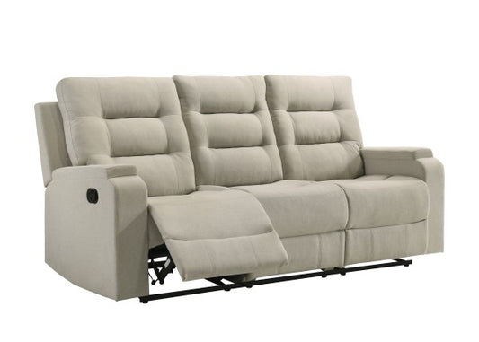 Recliner Sofa Beige - Front View
