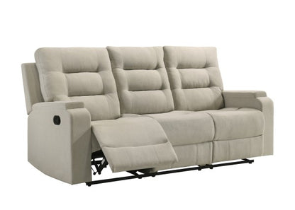 Recliner Sofa Beige - Front View