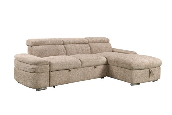 RHF Sectional Sleeper Beige