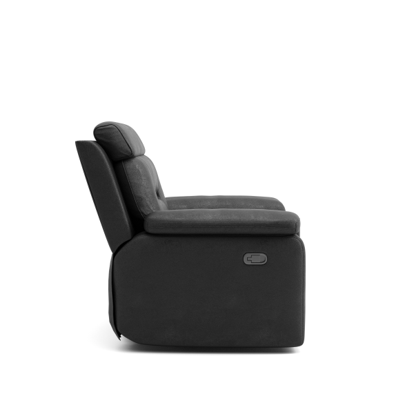 Nelson 3-Piece Recliner Sofa - Black