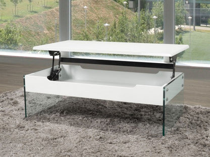 Lift-Top Coffee Table - White detail