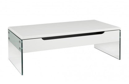 Lift-Top Coffee Table - White