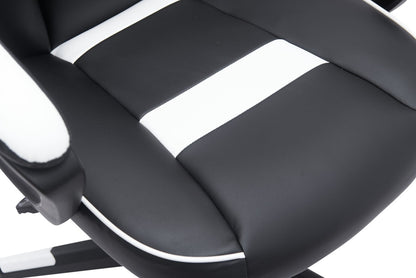 GAMING CHAIR - BLACK/WHITE