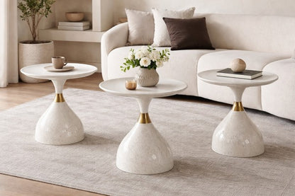 Nova Accent Table - White detail