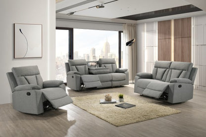 Recliner Sofa Grey - Detail View