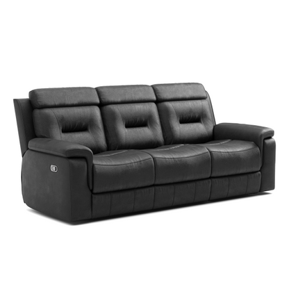 Nelson 3-Piece Recliner Sofa - Black