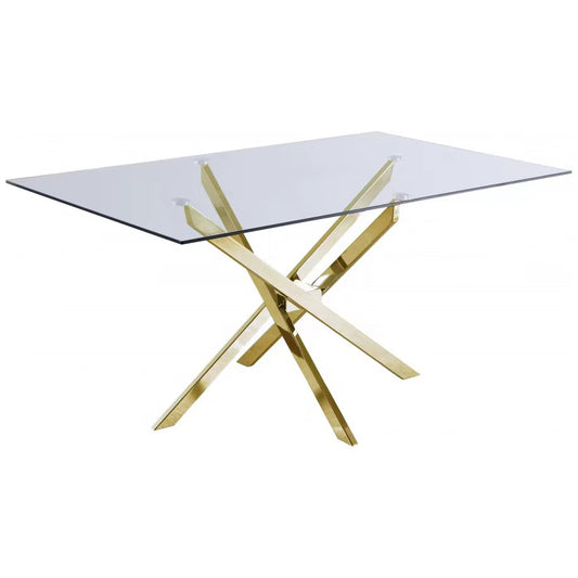 ERA CT-754 GOLD  & CHROME TABLE