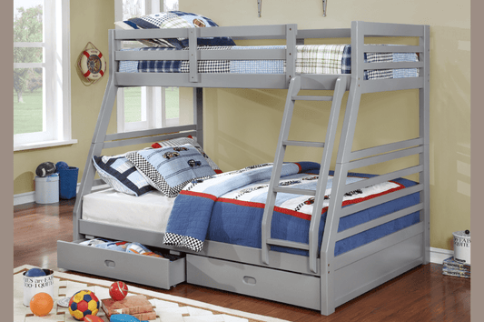 Single Over Double Bunk Bed (Mattresses Included)