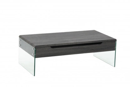 Lift-Top Coffee Table - Grey/White