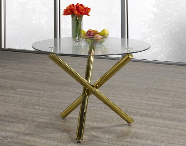 Dining Table - Gold Top View