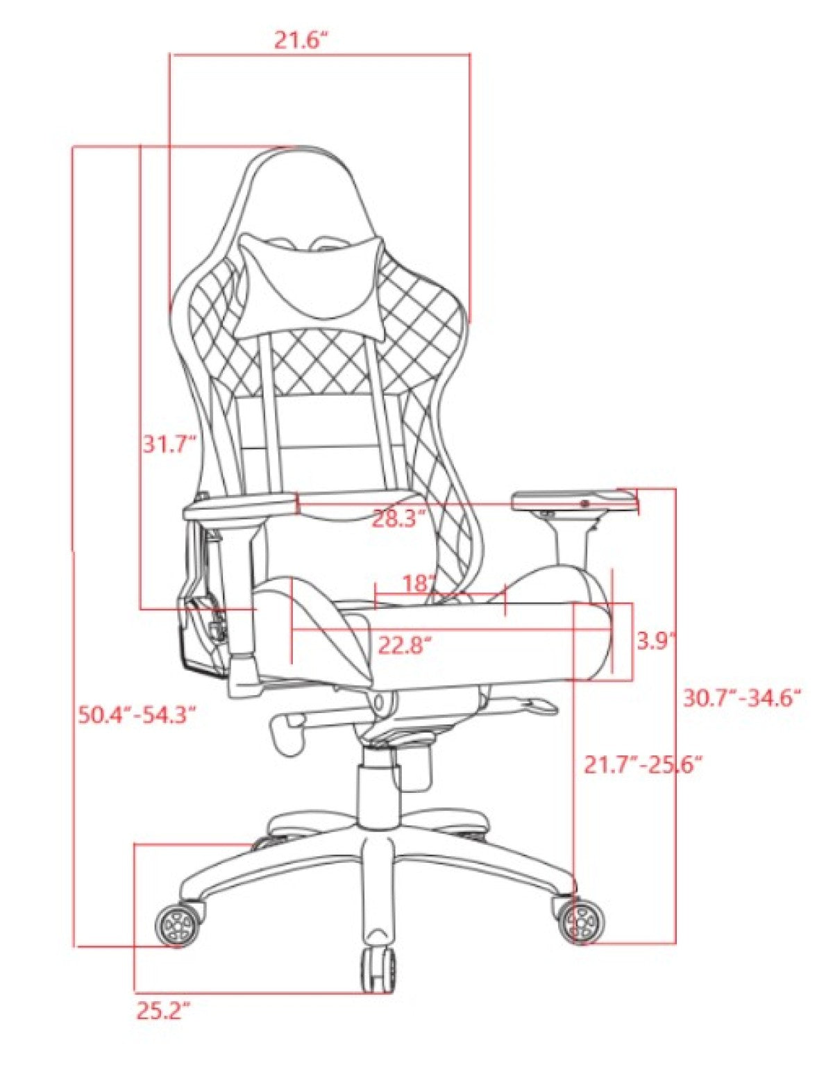 GAMING CHAIR - BLACK