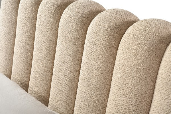 Queen Lift Bed Frame Taupe - Full View