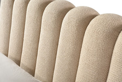 Queen Lift Bed Frame Taupe - Full View