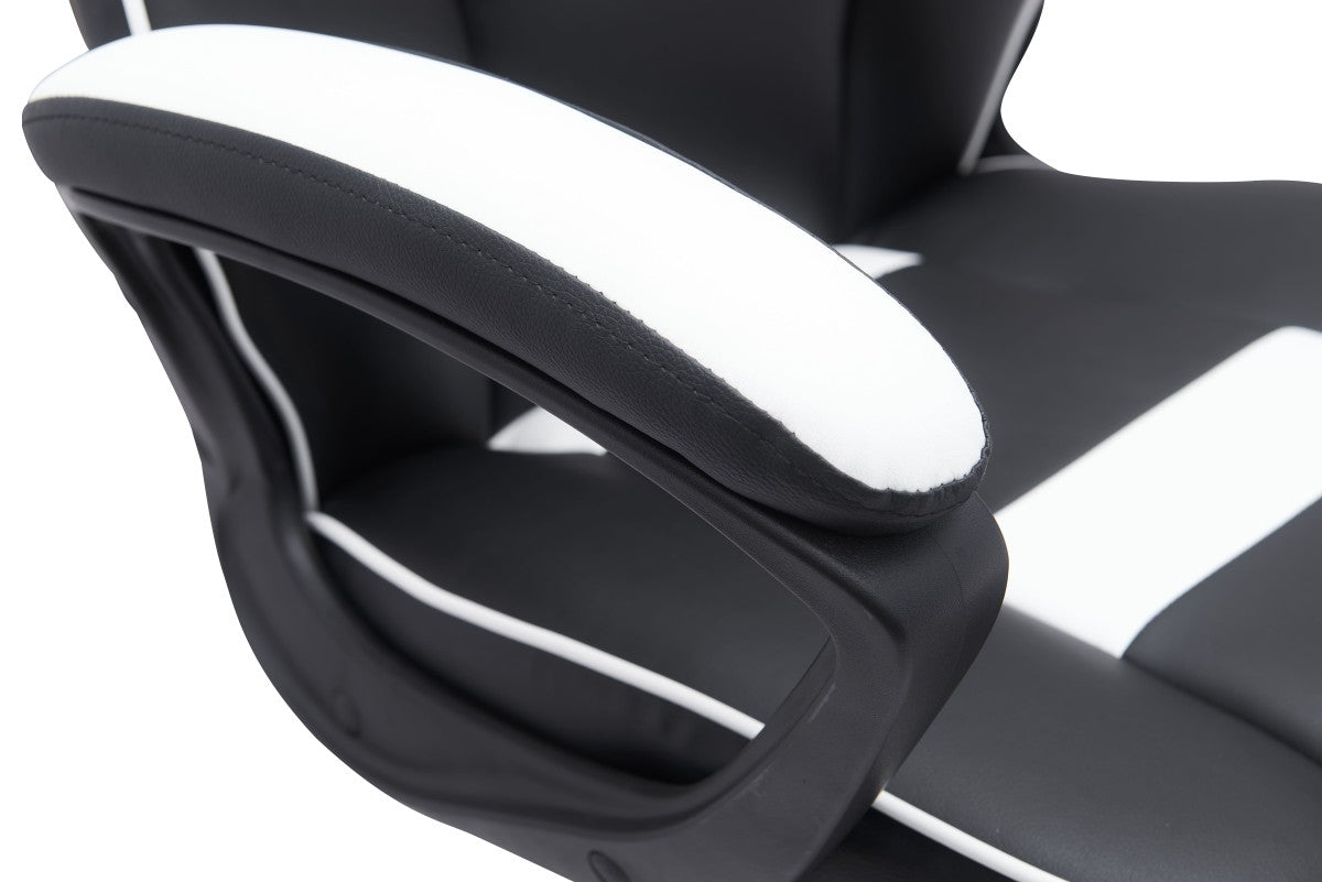 GAMING CHAIR - BLACK/WHITE