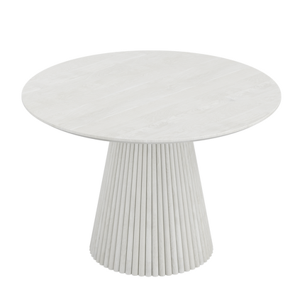 5-Piece Dining Set - White & Walnut