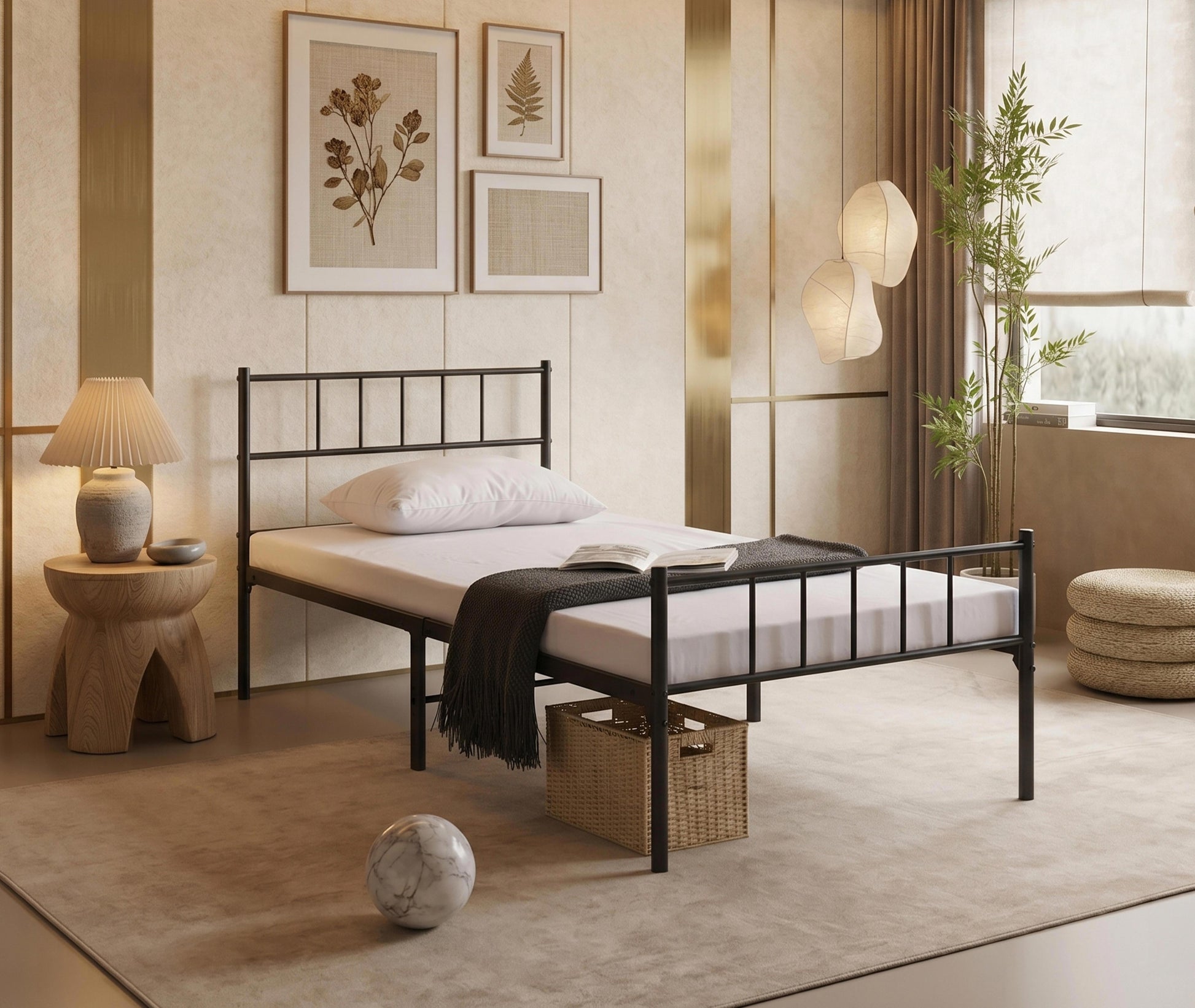 IF-158 Steel Platform Bed