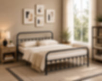 IF-5252 Steel Platform Bed