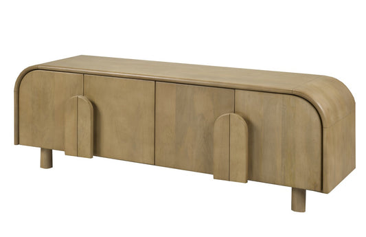 SBTV LYAANA - 63" TV STAND - NATURAL OAK