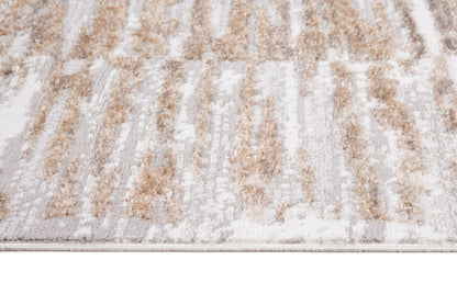 Grey & Cream Area Rug (5x8)