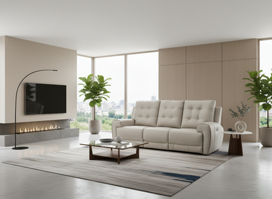 Nola 3-Piece Power Recliner Sofa - Taupe