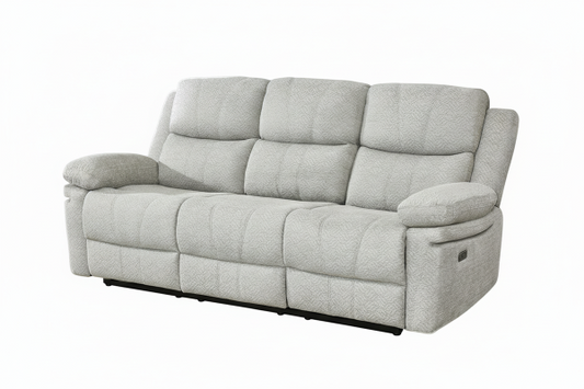 Thea 3-Piece Power Recliner Sectional Set - Beige (Sofa, Love Seat, Chair)
