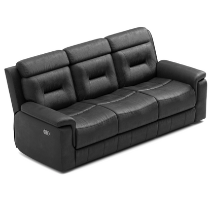 Nelson 3-Piece Recliner Sofa - Black