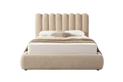 Queen Lift Bed Frame Taupe - Detail