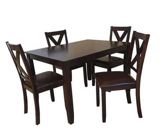 Poppy Dining Set Espresso - detail view