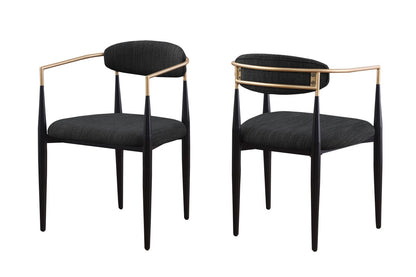 Mykos Black Dining Chairs (Set of 2)