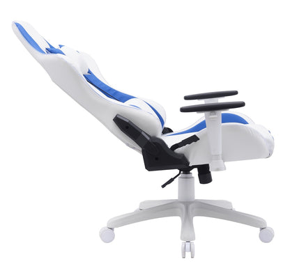 GAMING CHAIR - WHITE/BLUE