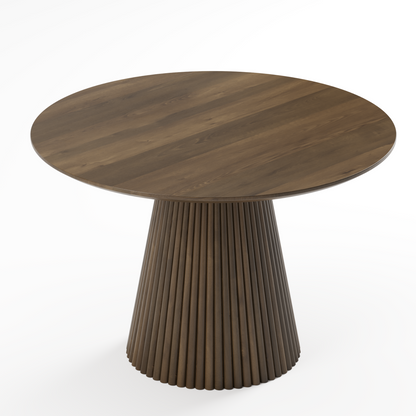5-Piece Dining Set - White & Walnut