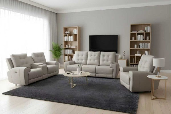 Nola 3-Piece Power Recliner Sofa - Taupe