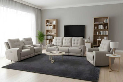 Nola 3-Piece Power Recliner Sofa - Taupe