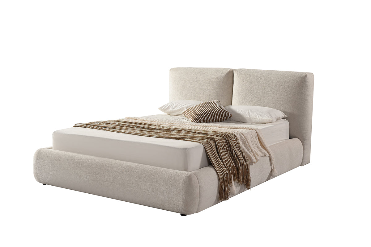 Queen Bed Frame - Beige lifestyle 2