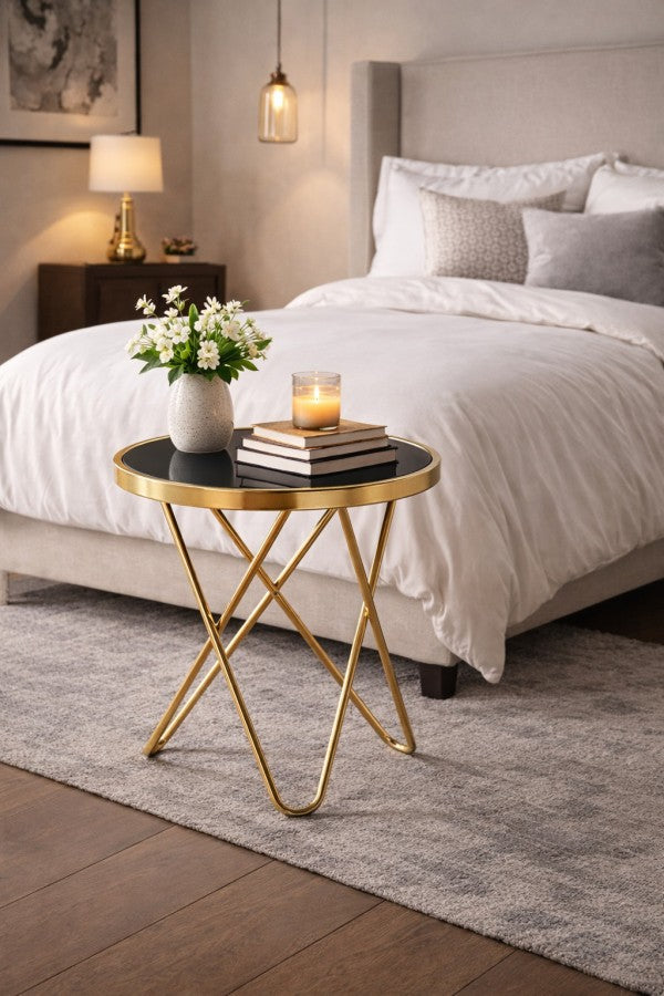 Accent Table - Rose Gold detail