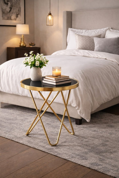 Accent Table - Rose Gold detail