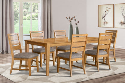 7-Piece Expandable Dining Set - Oak