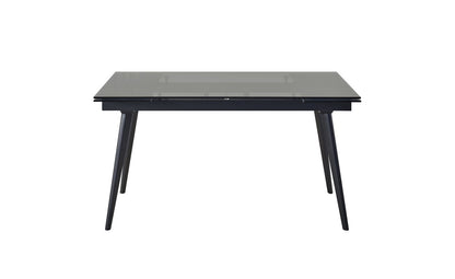 7-Piece Dining Set - Black & Grey Glass